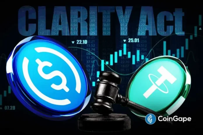Crypto and banking leaders have expressed optimism that both sides could reach a deal over the latest stablecoin yield text in the CLARITY Act. This comes amid expectations that the crypto bill’s markup could hold by the end of this month as the Senate returns from its recess. Ad Ad Optimism Over CLARITY Act Deal
The post <a href="https://coingape.com/crypto-banking-leaders-optimistic-about-clarity-act-deal-after-latest-stablecoin-yield-text/">Crypto, Banking Leaders Optimistic About CLARITY Act Deal After Latest Stablecoin Yield Text</a> appeared first on <a href="https://coingape.com/">CoinGape</a>.